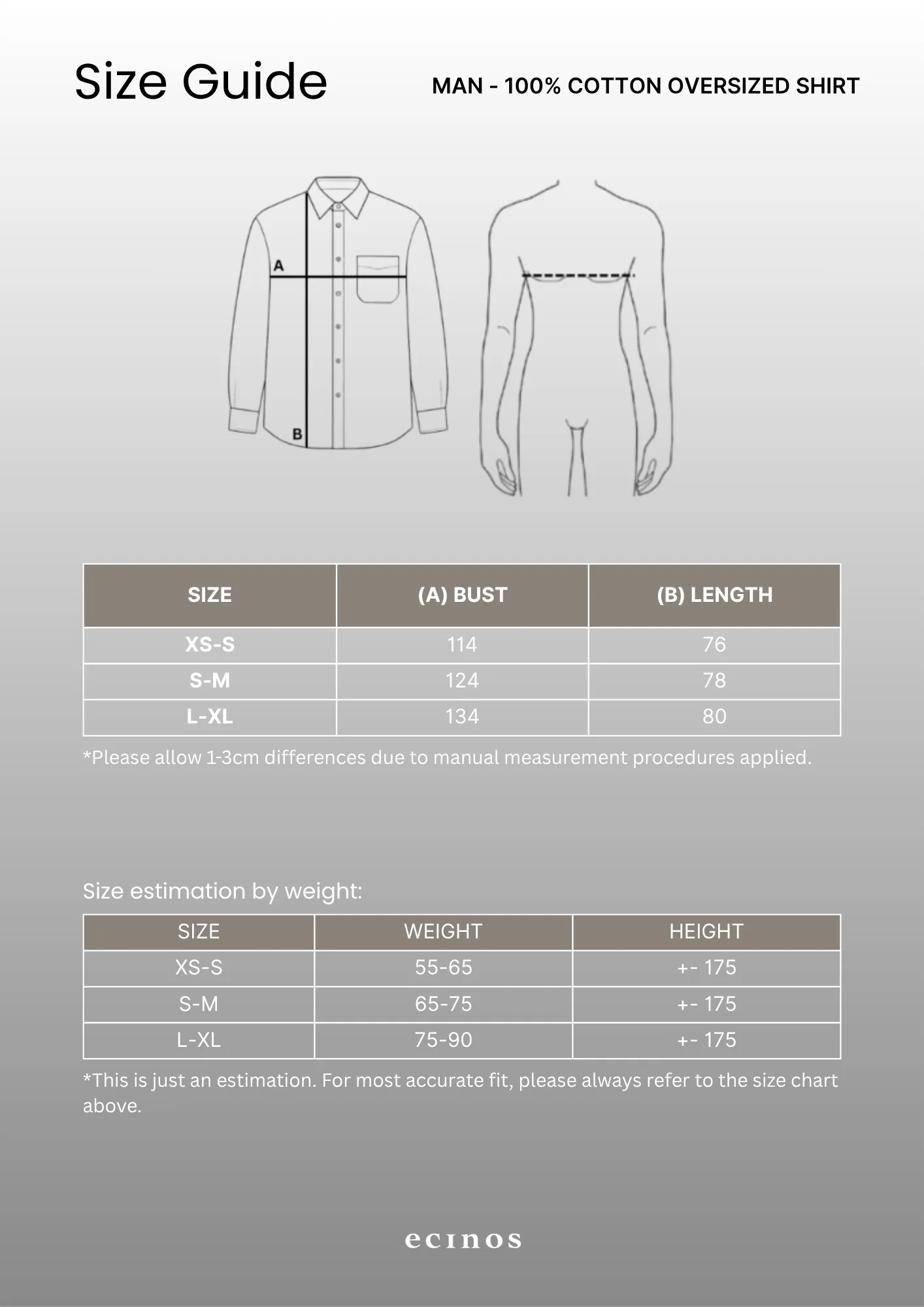 ECINOS Man - 100% Cotton Oversized Shirt (Man Version) - Image 17