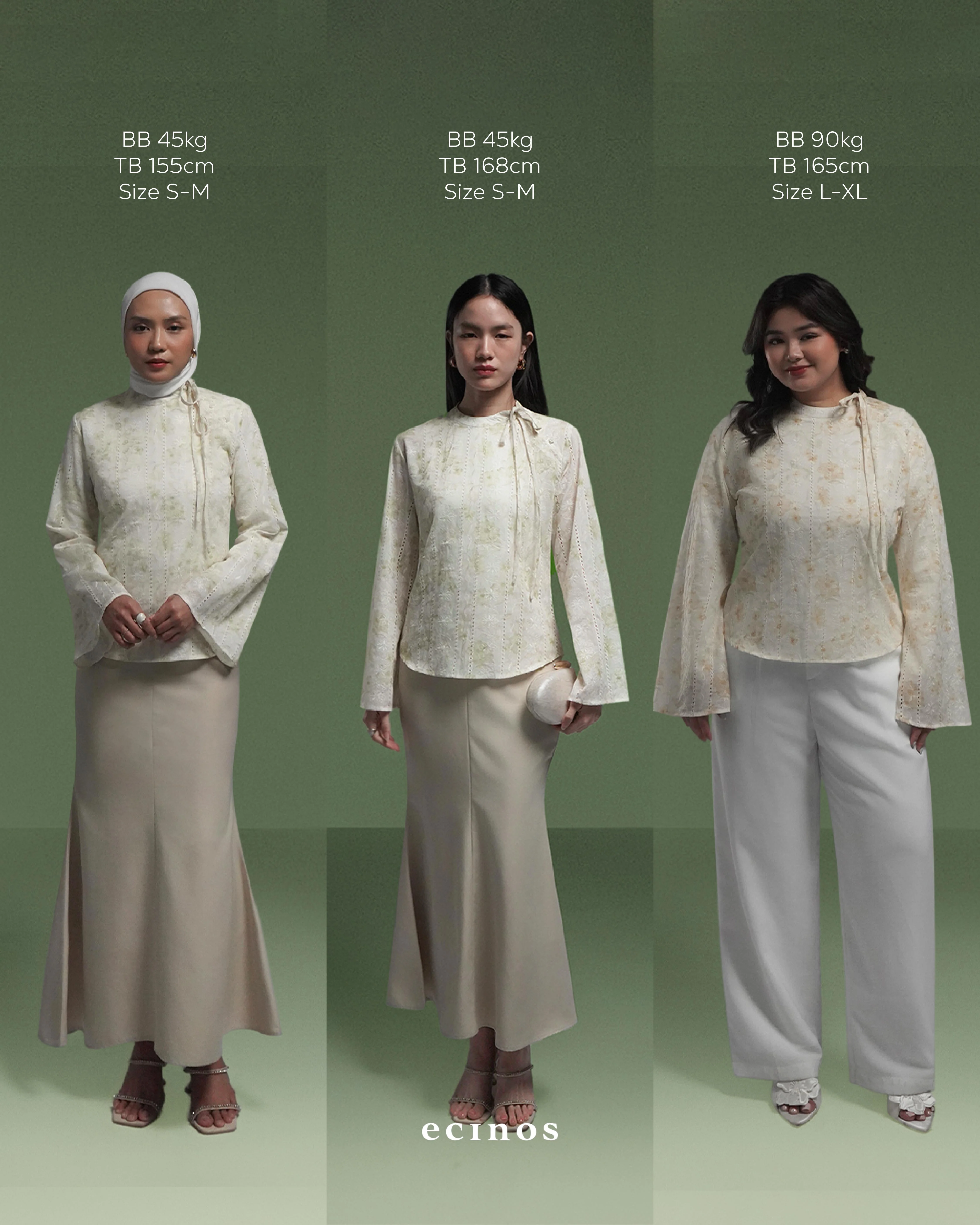 ECINOS - Peony Tie Neck Blouse - Image 4